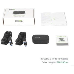 2 Port 2-to-1 USB 3.0 Peripheral Sharing Switch – USB Powered - BCI Imaging  Supplies