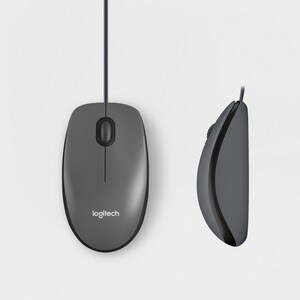 MOUSE COM FIO LOGITECH M100 PRETO B