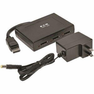 Eaton Tripp Lite Series 3-Port DisplayPort Multi-Monitor Splitter, MST Hub, 4K 60Hz UHD, DP1.2, TAA - 3840 x 2160 - Displa
