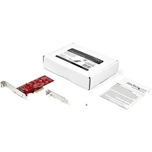 StarTech.com M.2 Adapter - x4 PCIe 3.0 NVMe - Low Profile and Full Profile - SSD PCIE M.2 Adapter - M2 SSD - PCI Express S