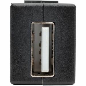 Eaton Tripp Lite Series USB 2.0 All-in-One Keystone/Panel Mount Coupler (F/F), Black, TAA - 1 x Type A Female USB - 1 x Ty
