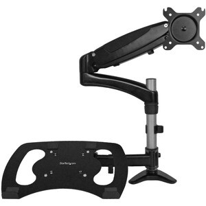 StarTech.com Laptop Monitor Stand, Computer Monitor Stand, Articulating, VESA Mount Monitor Desk Mount, For up to 27"(17.6