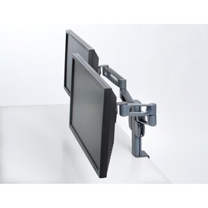 Kensington SmartFit® Dual Monitor Arm Mount, Clamp, 11.34 kg, 15.2 cm (6"), 25.6 cm (10.1"), 100 x 100 mm, Titanium