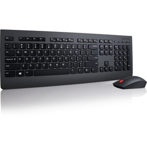 Lenovo Professional Keyboard & Mouse - Spanish - USB Wireless RF - Keyboard/Keypad Color: Black - USB Wireless RF - Laser 