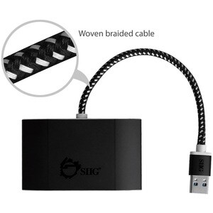 SIIG SuperSpeed USB 3.0 4-Port Powered Hub - USB - External - 4 USB Port(s) - 4 USB 3.0 Port(s) - PC, Mac