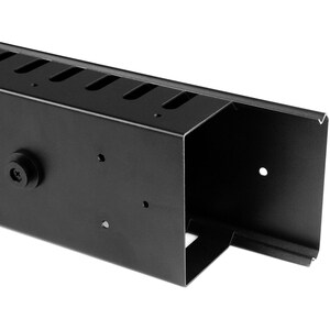 StarTech.com Vertical Cable Organizer with Finger Ducts - Vertical Cable Management Panel - Rack-Mount Cable Raceway - 20U