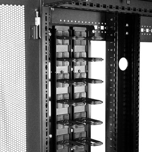 StarTech.com Vertical Cable Organizer with D-Ring Hooks - Vertical Cable Management Panel - 40U - 6 ft. - Eliminate cable 