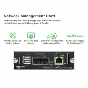 APC Smart-UPS On-Line, 2200VA, Rackmount 2U, 120V, 6x 5-20R+1x L5-20R NEMA outlets, Network Card, Extended runtime, W/ rai