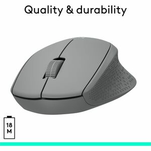 Logitech M330 SILENT PLUS Wireless Mouse, 2.4GHz with USB Receiver, Optical Tracking, Quiet & Lightweight, Gray - Mechanic