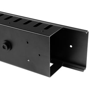 StarTech.com Vertical Cable Organizer with Finger Ducts - Vertical Cable Management Panel - Rack-Mount Cable Raceway - 40U