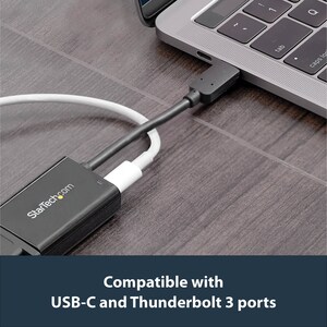 StarTech.com USB C to VGA Adapter with 60W Power Delivery Pass-Through - 1080p USB Type-C to VGA Video Converter w/ Chargi
