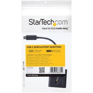 StarTech.com CDP2DVI. USB Version: 3.2 Gen 2 (3.1 Gen 2), USB Stecker: USB Typ-C, USB connector gender: Männlich. Produktf