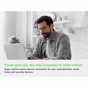 APC Back-UPS 425VA, 120V, 6 NEMA outlets (2 surge), Battery not user replaceable - Tower - 8 Hour Recharge - 3 Minute Stan