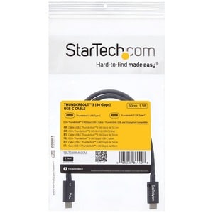 StarTech.com 48,77 cm USB-C Datentransferkabel für Docking Station, Mobile Festplatte, Monitor, Chromebook, MacBook, Noteb