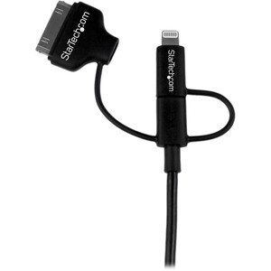 StarTech.com 1 m Blitz/Proprietär/USB Datentransferkabel - 1 Stück - Cable for iPhone, iPad, iPod, Tablet - 480 Mbit/s - M