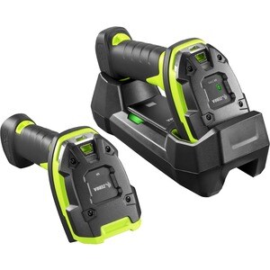 Zebra LI3678-SR Rugged Industrial, Warehouse Handheld Barcode Scanner Kit - Wireless Connectivity - Industrial Green - USB