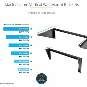 StarTech.com 6U 19-Inch Steel Vertical Rack and Wallmountable Server Rack - Mount server, network or telecommunications de