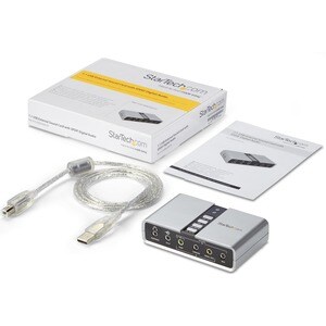 StarTech.com Externe Soundbox - 16 Bit DAC-Datenbreite - 7.1 Klangkanäle - Extern - C-Media - USB 2.0 - 48 kHz Maximale Wi