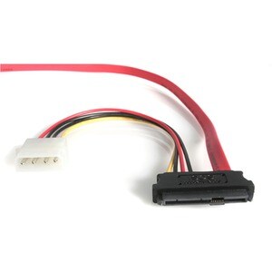 StarTech.com S18in SAS 29 Pin to SATA Cable with LP4 Power - 45.72 cm Data Transfer Cable for Host Bus Adapter, RAID Contr