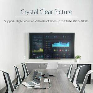 StarTech.com HDMI to VGA Adapter - 1080p - 1920 x 1080 - Black - HDMI Converter - VGA to HDMI Monitor Adapter - 1 x 19-pin