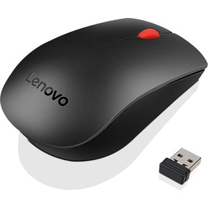 Lenovo Essential Wireless Combo Keyboard & Mouse - USB Wireless RF 2.40 GHz Keyboard - English (US) - Black - USB Wireless