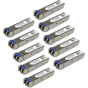 StarTech.com SFP (Mini-GBIC) - 10 Paket - für Optisches Netzwerk, Datenvernetzung - Glasfaserleitung - Multimode - 1.25 Gb