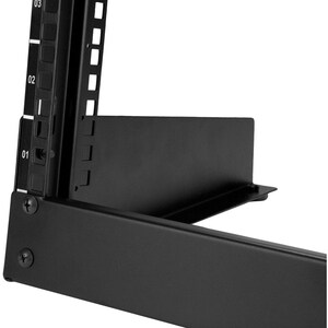 StarTech.com 8U Desktop Rack - 2-Post Open Frame Rack - 19in Open Frame Desktop Rail Rack - 8U - Steel - 50.12 kg Maximum 