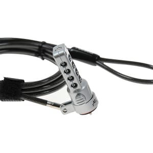 Rocstor Rocbolt Portable Security Cable With Combination Lock - Resettable - 4-digit - Heavy Duty Galvanized Carbon Steel,