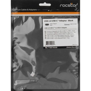 Rocstor Premium USB-C to USB-A Converter M/F - USB 2.0 - USB Type C to Adapter Converter - For use of USB C devices such a