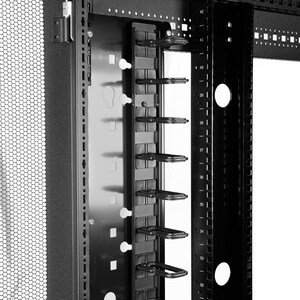 StarTech.com Kabelbündler - Schwarz - 1 Stück Paket - Kabelbündler - 20U Rack Height x 50,8 mm Länge - Stahl