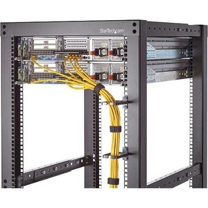 Hook-and-Loop Cable Management Tie - Cut-to-Size Wrap - 50 ft. Roll - Organize the cables in your server rack or cabinet b