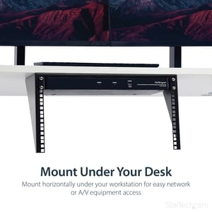 VERTICAL WALL-MOUNT SERVER RACK - SOLID STEEL - 6U