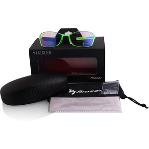 Arozzi Visione VX-500 - Green / Black - Rectangle - Green, Black Frame/Tinted/Purple Lens - Unisex BLUE BLOCKING FILTERS 9