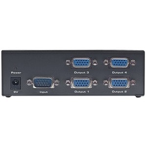 Manhattan Video Splitter SVGA 1 in : 4 out Alta Resolucion - 30Hz a 120kHz - 1920 x 1680 - 65m Distancia máxima de funcion