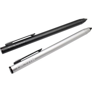 Stylet Dicota - 1 - 2,80 mm - Actif - Pointe de stylus remplaçable - Aluminium - Noir - Smartphone, Tablette Appareil comp