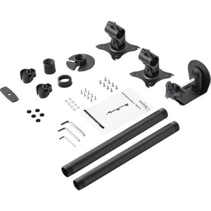 StarTech.com Vertical Dual Monitor Mount - Heavy Duty Steel - For VESA Mount Monitors up to 27in - Adjustable Double Monit