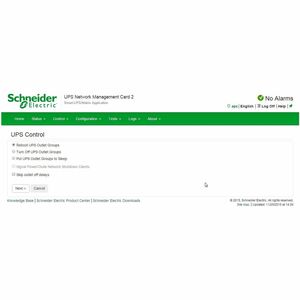 UPS Network Management Card 2 w/ Environmental Monitoring. Out of Band Access and Modbus