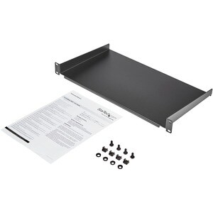 StarTech.com Scaffale per Rack Server 1U - Profondità da 400 mm - Acciaio - 20,05 kg Static/Stationary Weight Capacity