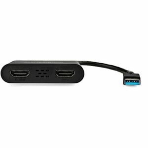 StarTech.com USB 3.0 to Dual HDMI Adapter, 1x 4K & 1x 1080p, External Graphics Card, USB Type-A Dual Monitor Display Adapt
