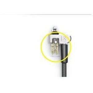Kensington MicroSaver Cable Lock For Notebook - Keyed Lock - Silver - Carbon Steel - For Notebook