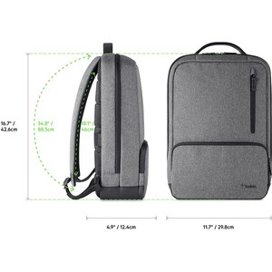 Belkin Classic Pro Carrying Case (Backpack) for 39.6 cm (15.6") Acer, Samsung, Google, HP, Apple, Lenovo, Nokia, Microsoft