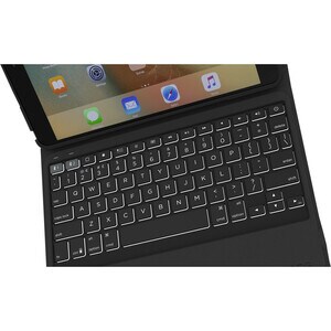 ZAGG Rugged Messenger Keyboard/Cover Case (Folio) for 10.5" Apple iPad Pro Tablet - Black - Drop Resistant Interior, Damag