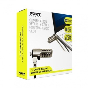 Câble de verrouillage Port Connect Pour Ordinateur Portable, Ordinateur de bureau, Moniteur, Ordinateur, Projecteur - 2 m 