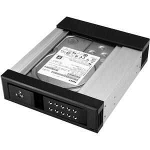 StarTech.com HSB1SATSASBA. Grösse: 13,3 cm (5.25"), Typ: Carrier Panel, Produktfarbe: Schwarz. Breite: 146 mm, Tiefe: 179 