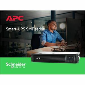 APC Smart-UPS, Line Interactive, 750VA, Rackmount 2U, 120V, 6x NEMA 5-15R outlets, SmartConnect Port+SmartSlot, AVR, LCD -