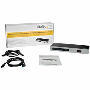 StarTech.com Station d'accueil USB-C double affichage 4K 60Hz pour PC portable - 2x HDMI, 2x DP, ou 1x HDMI et 1x DP à 60H