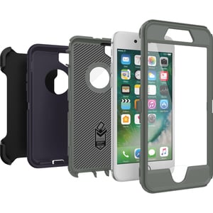 OtterBox Defender Carrying Case (Holster) Apple iPhone 8, iPhone 7 Smartphone - Stormy Peaks - Wear Resistant Interior, Dr