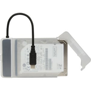 Hamlet Adattatore USB 3.1 Gen 2 Type-C 10 Gbps per Hard Disk SATA III con Box esterno senza viti per Hard Disk da 2,5". Pe