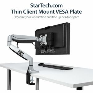 StarTech.com Thin Client Mount - VESA Mounting Bracket - Under Desk Computer Mount - Thin Client PC Monitor Mount - Save s
