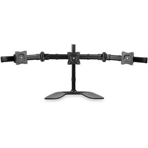 StarTech.com Triple Monitor Stand, Crossbar, Steel & Aluminum, For VESA Mount Monitors up to 27"(17.6lb/8kg), Monitor Stan